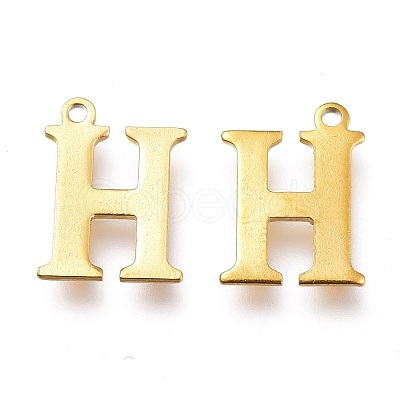 PVD Vacuum Plating 304 Stainless Steel Charms STAS-H112-H-G-1