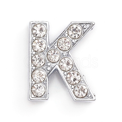 Alloy Slide Charms LS-ALRI-WH0005-09K-P-1