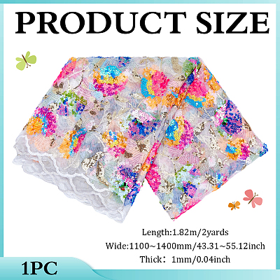 2 Yards Polyester Fabrics DIY-WH0622-743A-1