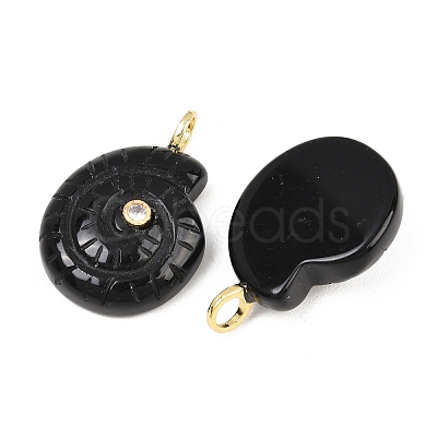 Natural Obsidian Pendants G-H353-02G-06-1