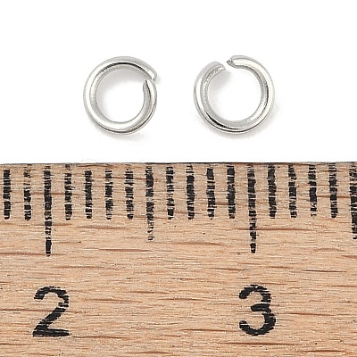 Tarnish Resistant 304 Stainless Steel Open Jump Rings STAS-R049-4x0.7mm-1