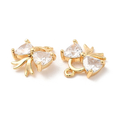 Brass with Glass Charms KK-F860-58G-1