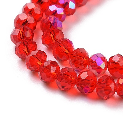 Electroplate Glass Beads Strands X1-EGLA-A034-T4mm-L09-1
