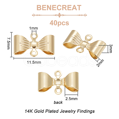 40Pcs Rack Plating Brass Connector Charms KK-BC0010-82-1