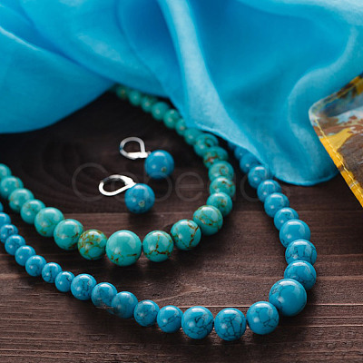 6 Styles Synthetic Turquoise Beads Strands Sets TURQ-GO0001-01-1