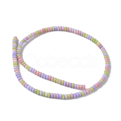 Ombre Effect Dyed Glass Beads Strands LS-GLAA-C043-01D-1