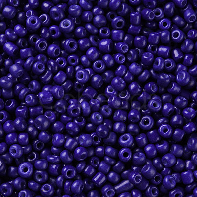 Baking Paint Glass Seed Beads SEED-S002-K6-1