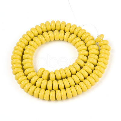 Opaque Solid Color Glass Beads Strands X-GLAA-ZX008-8mm-18K-1
