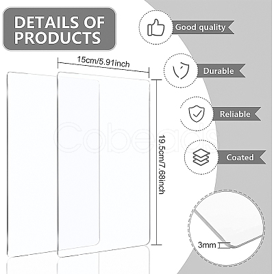 Transparent Acrylic Pressure Plate OACR-WH0003-15B-1