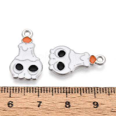 Halloween Theme Alloy and Enamel Pendants ENAM-T021-31K-01P-1