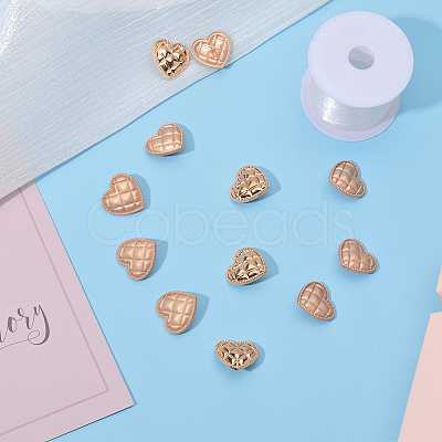 20Pcs 2 Colors 1-Hole Alloy Shank Buttons BUTT-GF0001-22-1