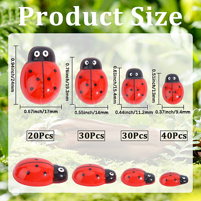 120Pcs 4 Styles Opaque Resin Cabochons CRES-PA0001-03-1