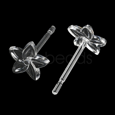 Resin Stud Earring Findings X1-FIND-H046-14-1