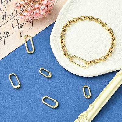 6Pcs 3 Styles Brass Spring Gate Rings KK-CJ0004-29-1