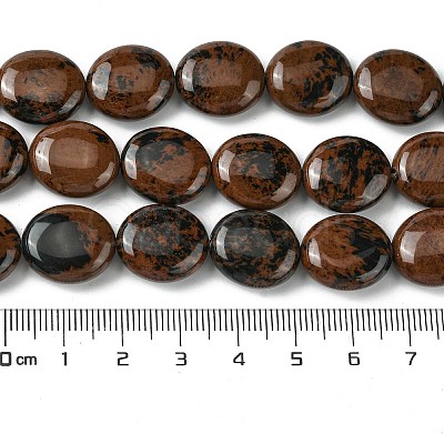 Natural Mahogany Obsidian Beads Strands G-K365-B09-03-1