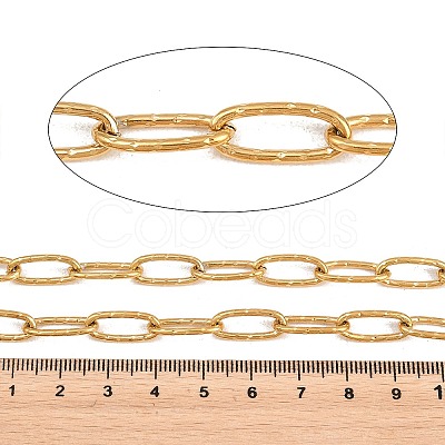 304 Stainless Steel Textured Cable Chains CHS-K017-01G-A-1