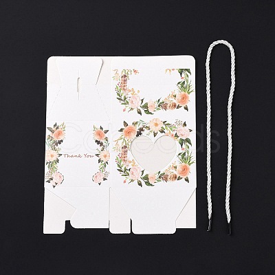 Rectangle Paper Gift Boxes with Handle Rope X1-CON-B010-02B-1