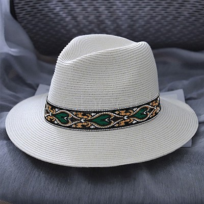 Ethnic style Embroidery Polyester Ribbons OCOR-WH0077-27A-1