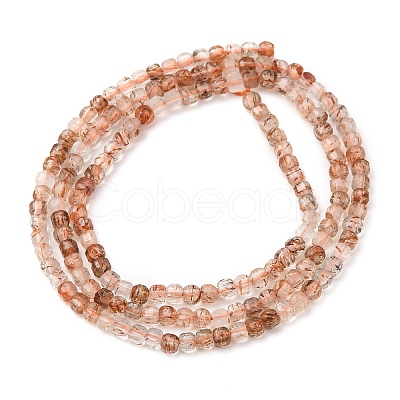 Natural Black Gold Rutilated Quartz Beads Strands GG-CBA9631-B02-02-1