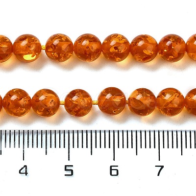 Resin Imitation Amber Beads Strands X-RESI-Z017-01A-1