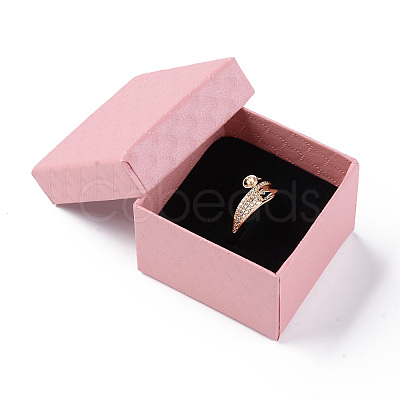 Square Cardboard Ring Boxes LS-CBOX-S020-02-1