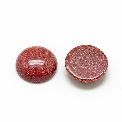 Synthetic Goldstone Cabochons G-R416-8mm-47-1