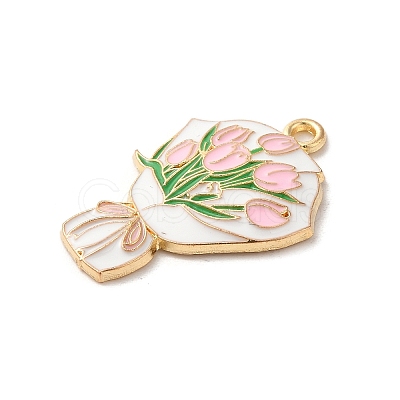 Alloy Enamel Pendants ENAM-R147-12B-G-1