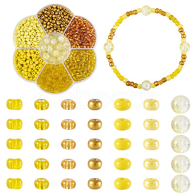 7 Styles Glass Seed Beads SEED-TA0001-41C-1