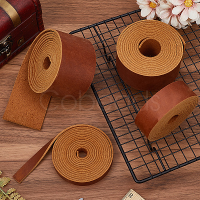 2M Flat AB Grade Cowhide Leather Cord AJEW-WH0479-73E-03-1