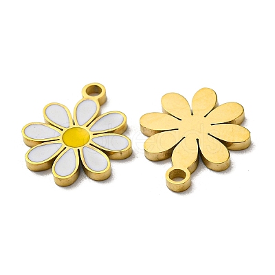 304 Stainless Steel Enamel Charms STAS-L022-016G-1