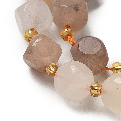 Natural Golden Silk Jade Beads Strands G-K387-A07-02-1