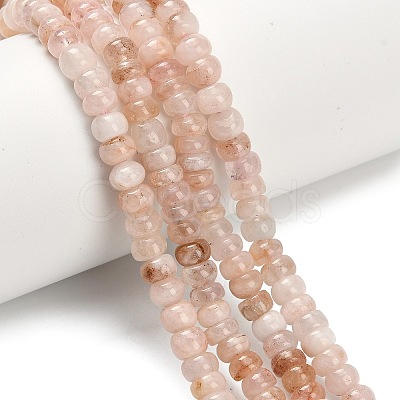 Natural Pink Morganite Beads Strands G-H335-P01-6mm-1