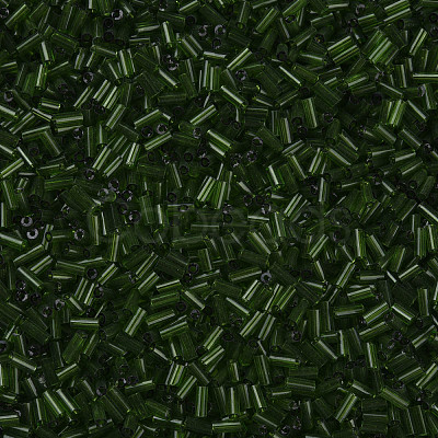 Transparent Glass Bugle Beads SEED-N005-001-C05-1