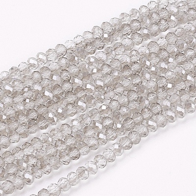 Transparent Glass Beads Strands X-GLAA-F076-B04-1