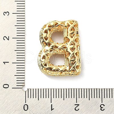 Rack Plating Brass Micro Pave Cubic Zirconia Pendants KK-Q790-01B-G-1