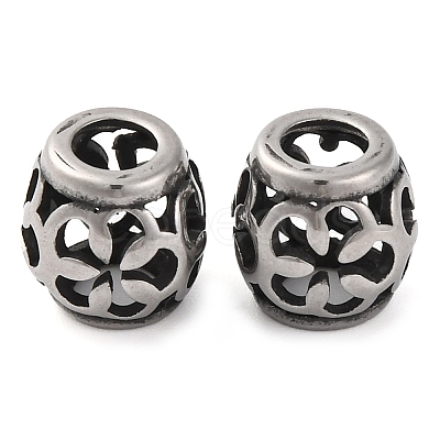 304 Stainless Steel European Beads STAS-H226-02AS-04-1
