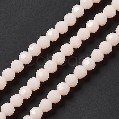 Faceted(32 Facets) Glass Beads Strands EGLA-J042-35B-03-1
