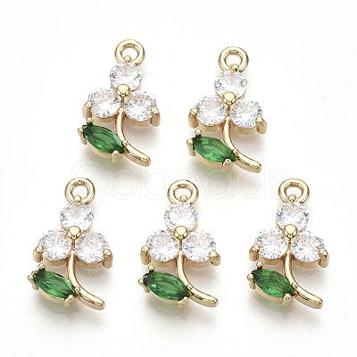 Transparent Glass Pendants GLAA-R212-17B-1