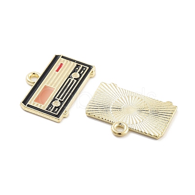 Alloy Enamel Pendants X-PALLOY-S185-02G-1