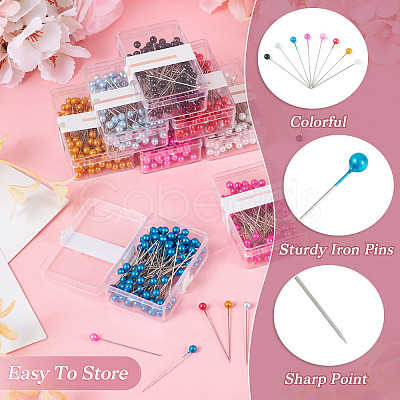 8Boxes 8 Colors Iron Pins TOOL-TA0001-05-1