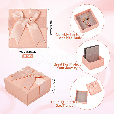 Square Paper Jewelry Set Gift Box LS-CON-TAC0013-03A-1