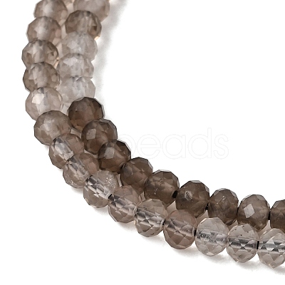 Gradient Natural Smoky Quartz Beads Strands GG-NH0017-A01-1