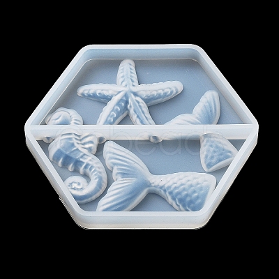 Sea Animal Ornament DIY Silicone Molds DIY-P078-03B-1