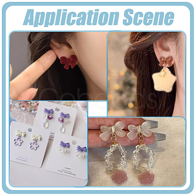 32Pcs 8 Colors Brass Clip-on Earrings FIND-PH0061-88-1