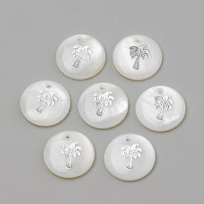 Freshwater Shell Pendants SHEL-Q010-008P-1