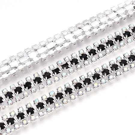 Iron Rhinestone Cup Chains CH-T006-04S-02-1