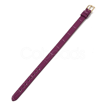 Imitation Leather String Bracelets with Stainless Steel Buckles AJEW-Z053-01D-1
