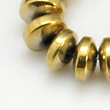 Non-Magnetic Synthetic Hematite Beads Strands X-G-C124-4x2mm-1-1