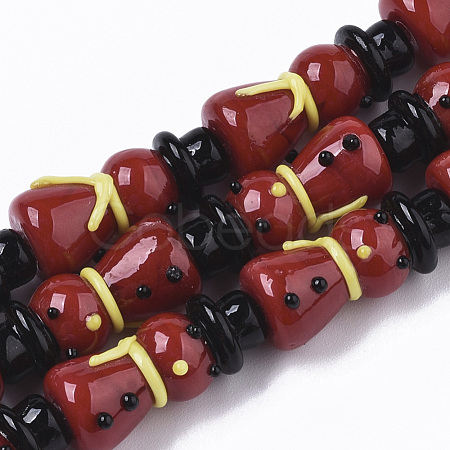 Handmade Lampwork Beads Strands LAMP-R142-01D-1