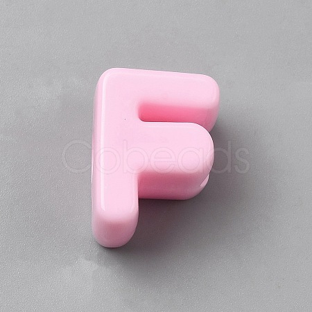 Acrylic European Beads OACR-WH0050-09F-1